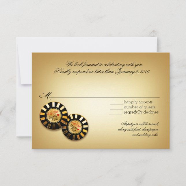 Paul Las Vegas respuesta RSVP VIP | rojo (Anverso)