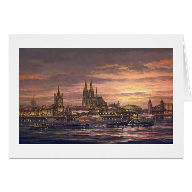 Paul McGehee "Colonia en tarjeta del Rin" (Anverso (Horizontal))