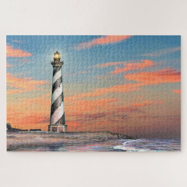 Paul McGehee "Luz de Cabo Hatteras" Puzzle de Jigs (Horizontal)