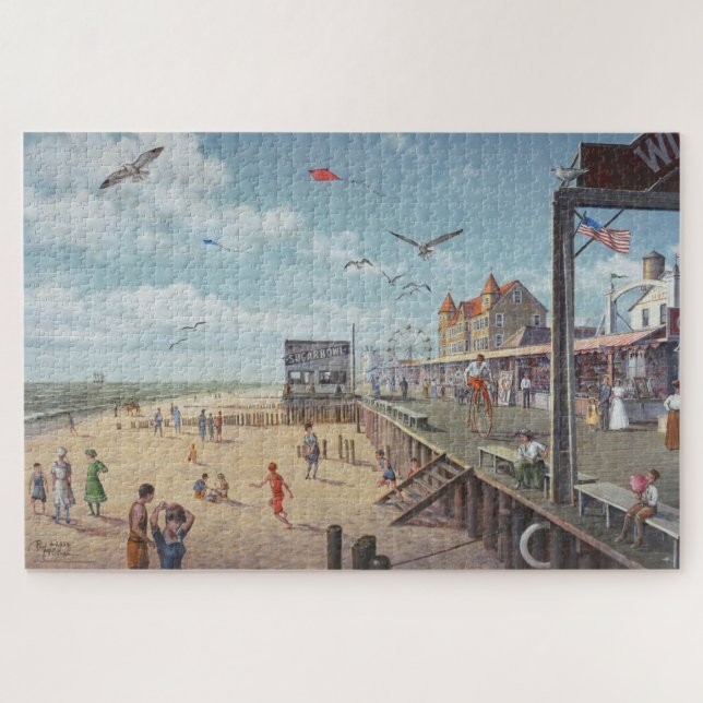 Paul McGehee "Ocean City Boardwalk" rompecabezas d (Horizontal)