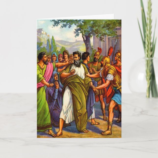 Paul que va a la tarjeta de felicitación de la (Anverso)