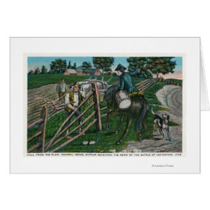 Paul Revere que informa al generador Israel Putnam