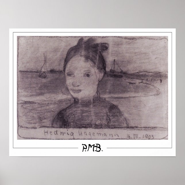 Paula Modersohn-Becker Zedign Poster de Arte #137 (Frente)