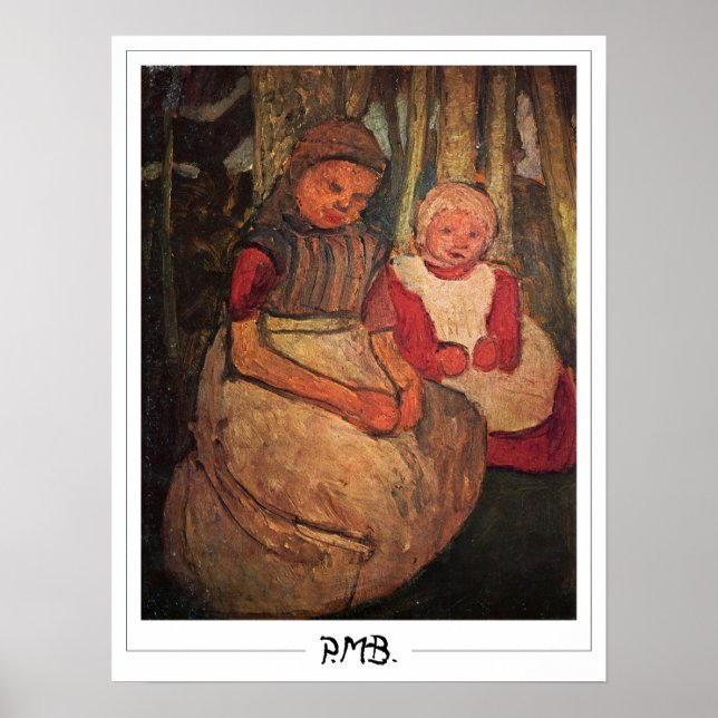 Paula Modersohn-Becker Zedign Poster de Arte #140 (Frente)
