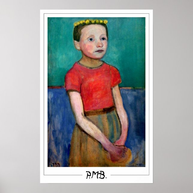 Paula Modersohn-Becker Zedign Poster de Arte #176 (Frente)
