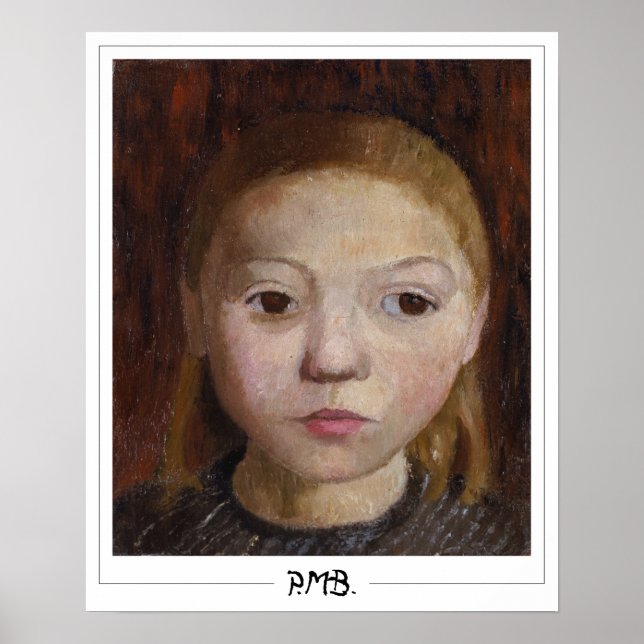 Paula Modersohn-Becker Zedign Poster de Arte #2 (Frente)