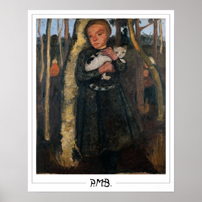 Paula Modersohn-Becker Zedign Poster de Arte #4 (Frente)