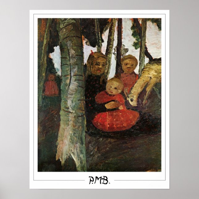 Paula Modersohn-Becker Zedign Poster de Arte #75 (Frente)