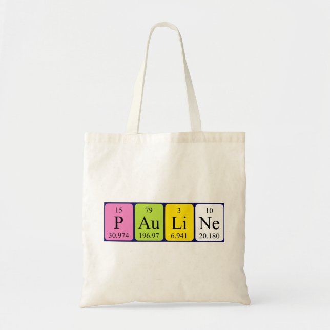 Pauline nombre de tabla periódica de la bolsa (Frente)