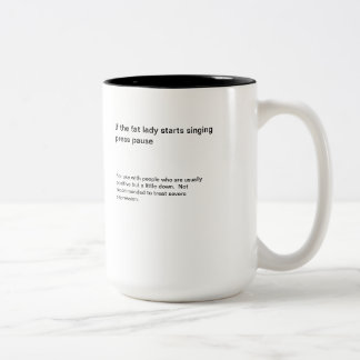 Pausa de la prensa de la taza del Dos-Tono