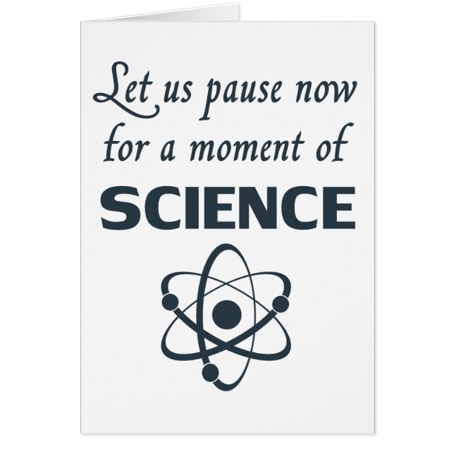 Pausa por un momento de ciencia (Frente)