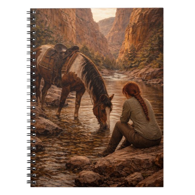 Pausa Refrescante | Arte de Caballo | Cuaderno (Frente)