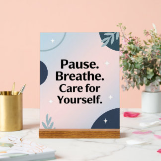 Pausa. Respira. Cuida de Ti – Póster