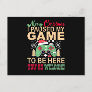 Pausé mi juego para estar aquí en Navidad