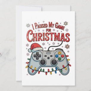 Pausé mi juego por Navidad Jugador de juegos Navid