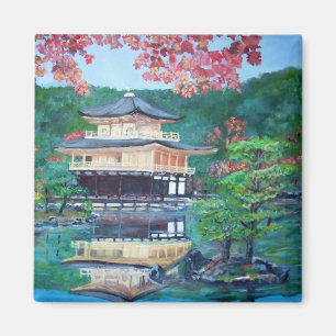 Pavillion de oro en el imán de Kyoto