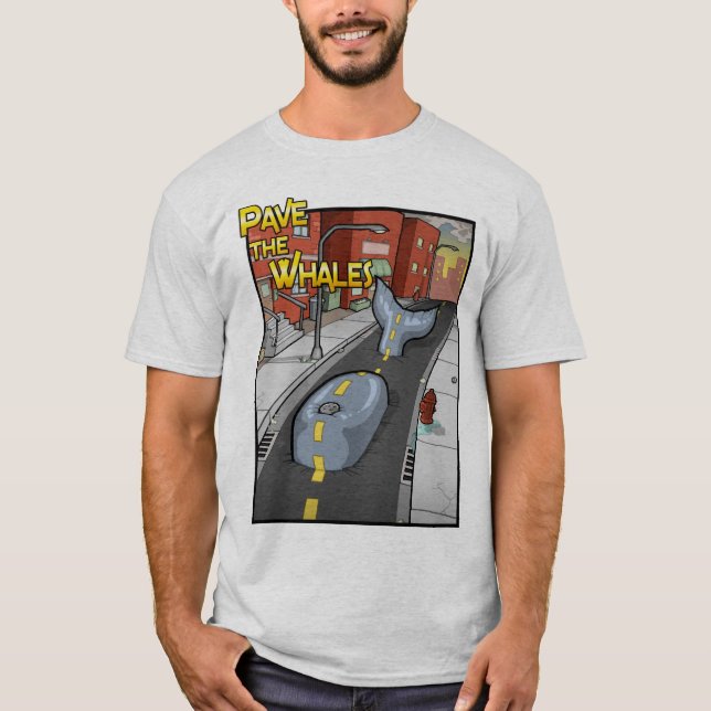 "Pavimente camiseta de las ballenas" (Anverso)