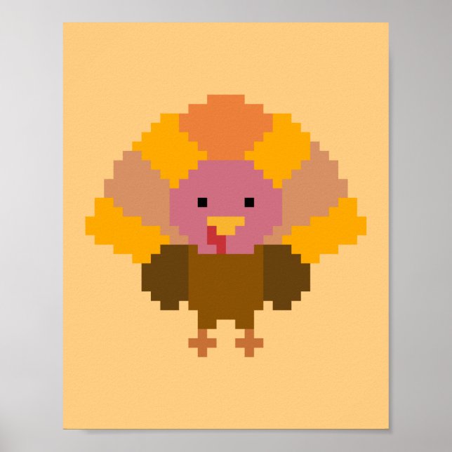 Pavo - Arte de Pixel (Frente)