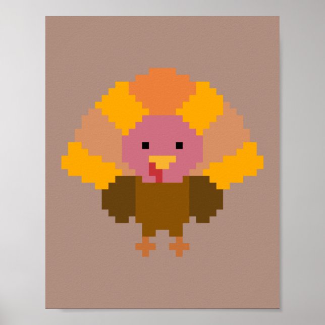 Pavo - Arte de Pixel (Frente)
