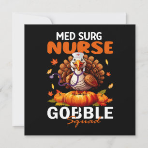 Pavo de enfermera coincidente MED SURG Gobble Squa