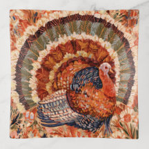Pavo de otoño impresionista rústico