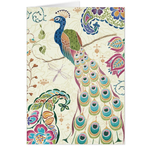 Pavo real azul majestuoso (Frente)