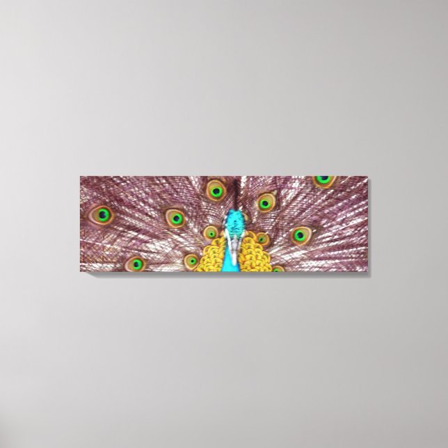 pavo real brillante lienzo (Anverso)