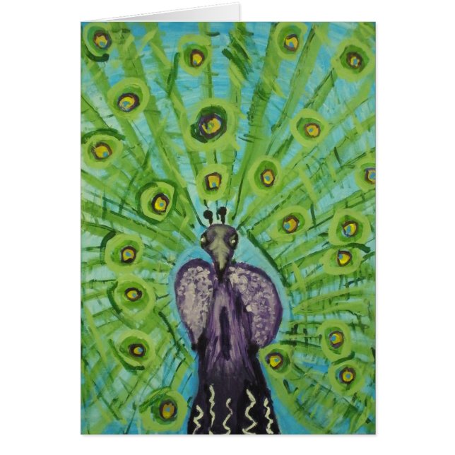 Pavo real púrpura por el brezo S. (Frente)