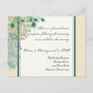 Pavo Real Vintage, Invitación a Recepción de Pluma