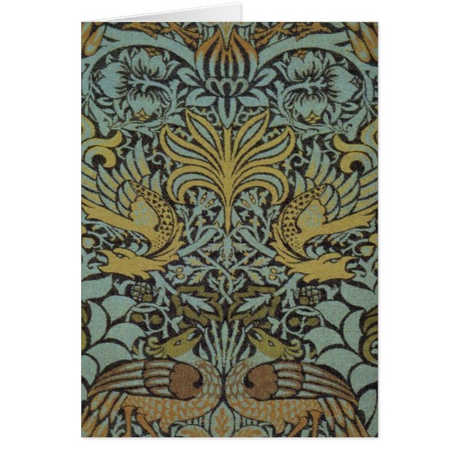 Pavo real y dragón de William Morris (Frente)