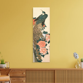 Pavo real y peonías de Hiroshige, Arte japonés