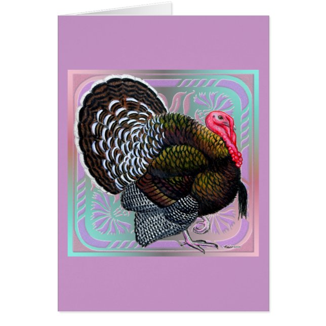 Pavo:  Tom de Bronce Floral (Frente)