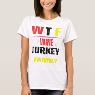 pavo y camiseta familiar
