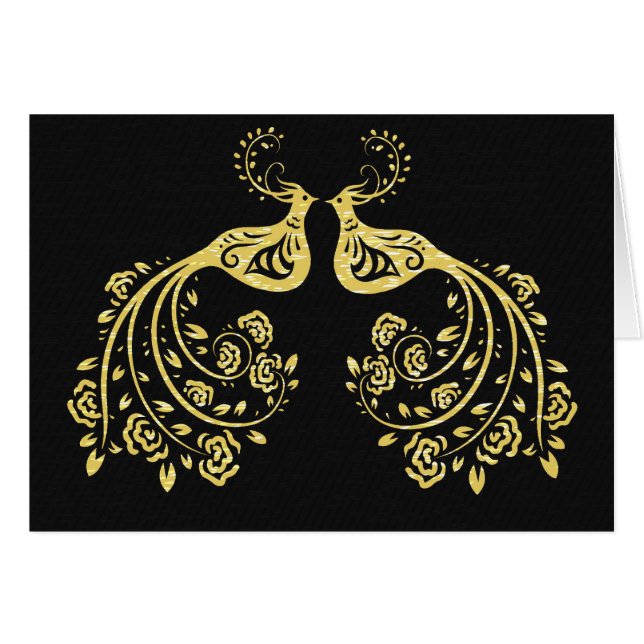 Pavos reales en amor (Anverso (Horizontal))