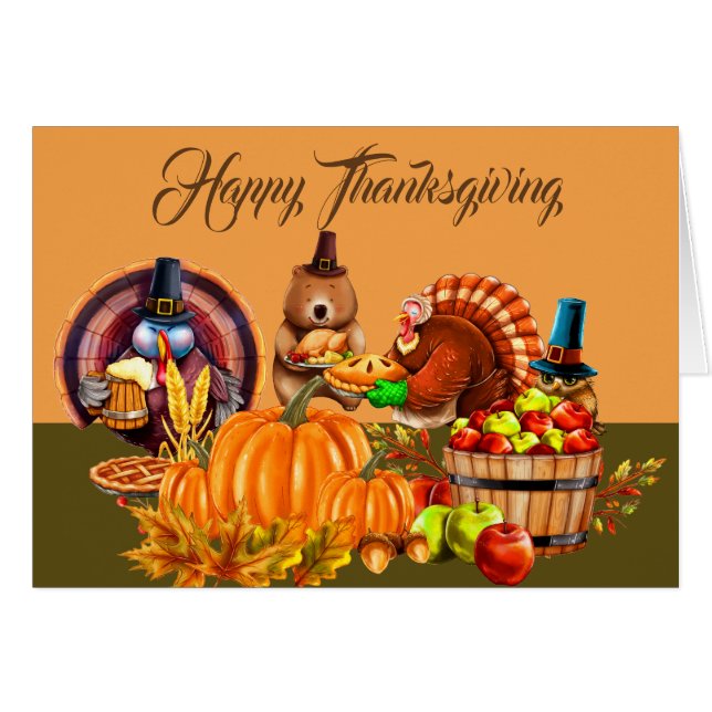 Pavos y generosidad de la acción de gracias del (Anverso (Horizontal))