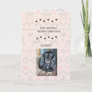 Paw-fectamente Feliz Navidad con Foto de Mascota