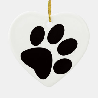 Paw Imprimir Ornamento de Navidad/Paws y Cuchillas