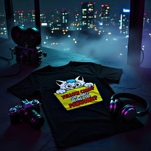 Paw-some Camiseta de Gato con Tarjeta Amarilla – G