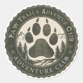 Paw Trails Adventure Club — Pegatina de la insigni