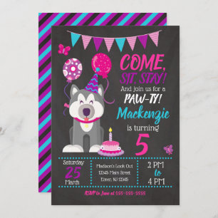 Paw-ty Husky, Chica de la invitación al cumpleaños