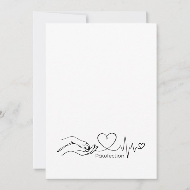 Pawfection One-Line Art – Minimalist Dog Lover (Anverso)
