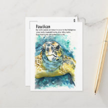 Pawikan/ Tortuga Filipina - Tarjetas Postales DNM