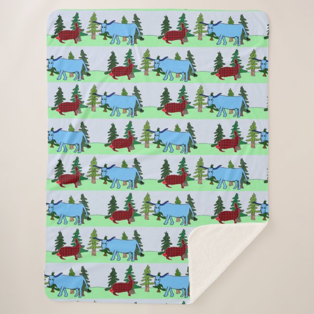 Pawl Bunnyan y Babe la manta de Ox Azul (Anverso)