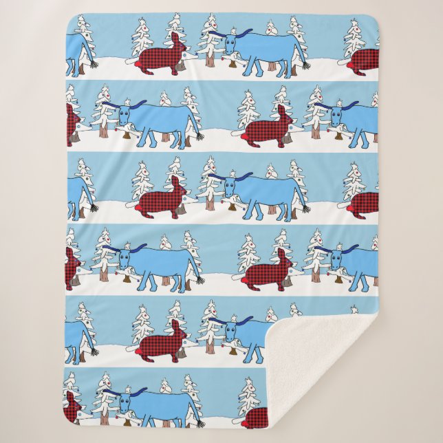 Pawl y Babe en la manta de los bosques feriados de (Anverso)