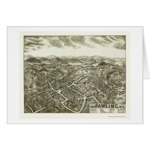 Pawling, mapa panorámico de NY - 1909
