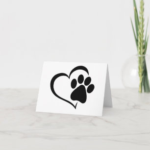 PawPrint con tarjeta PERSONALIZADA de diseño cardi
