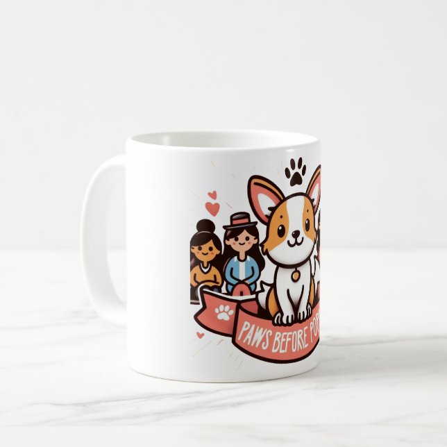 Paws Antes De Que La Gente Mug La Graciosa Copa De (Anverso izquierdo)