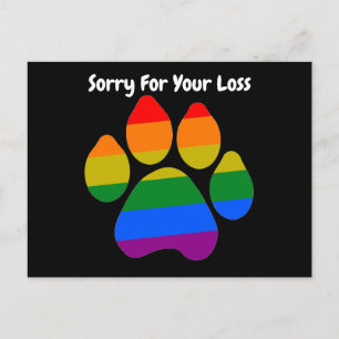 Paws Arcoiris Postales Lamentan Su Pérdida