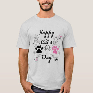 "Paws & Love" - Camiseta floral de amante de la ma
