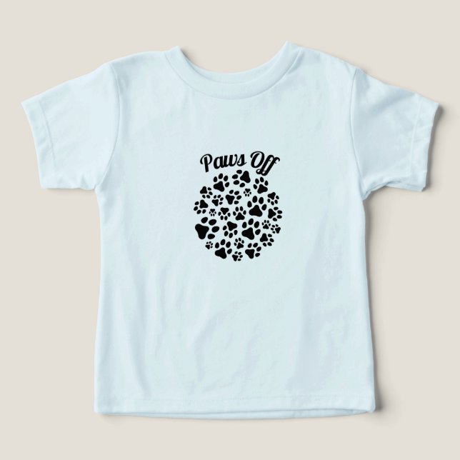 Paws Off Cat T-Shirt – Sassy Cat Attitude Tee (Diseño delantero )